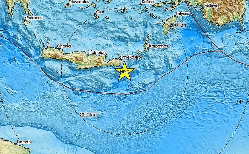 Σεισμός τώρα στην Κρήτη