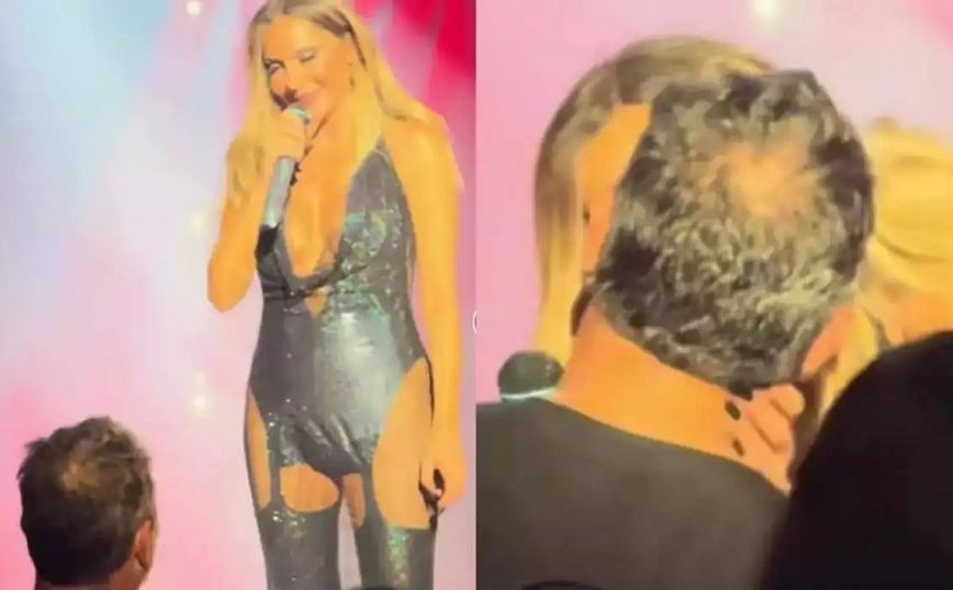 Το φιλί της Δέσποινας Βανδή στον Βασίλη Μπισμπίκη – «Έχει γενέθλια το αγόρι μου, σε αγαπώ»
