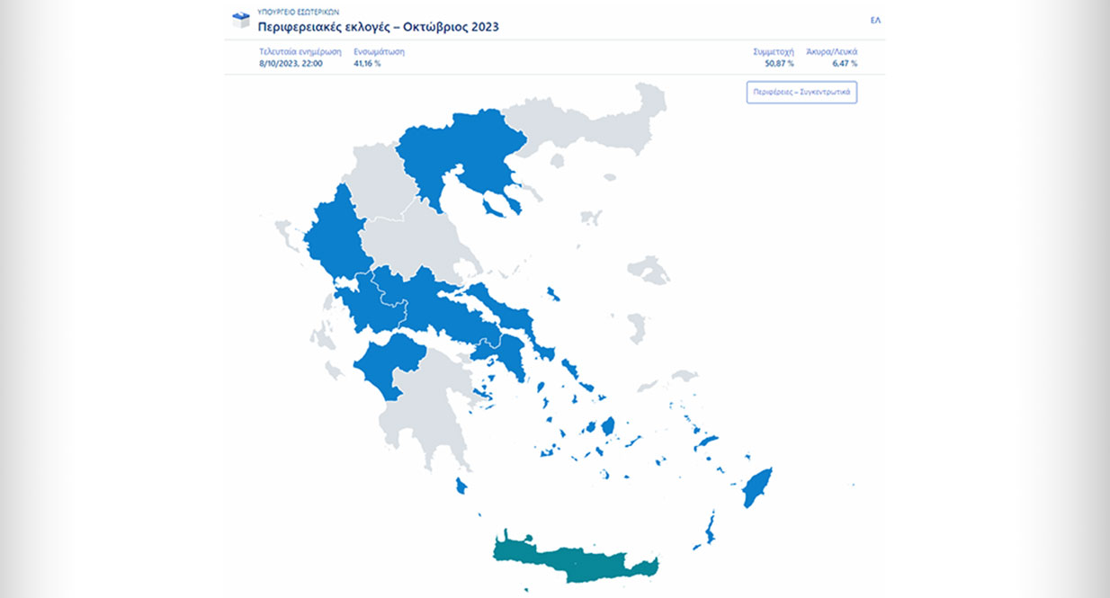 Αυτοδιοικητικές εκλογές – Η εκτίμηση για το αποτέλεσμα σε Περιφέρειες και Δήμους