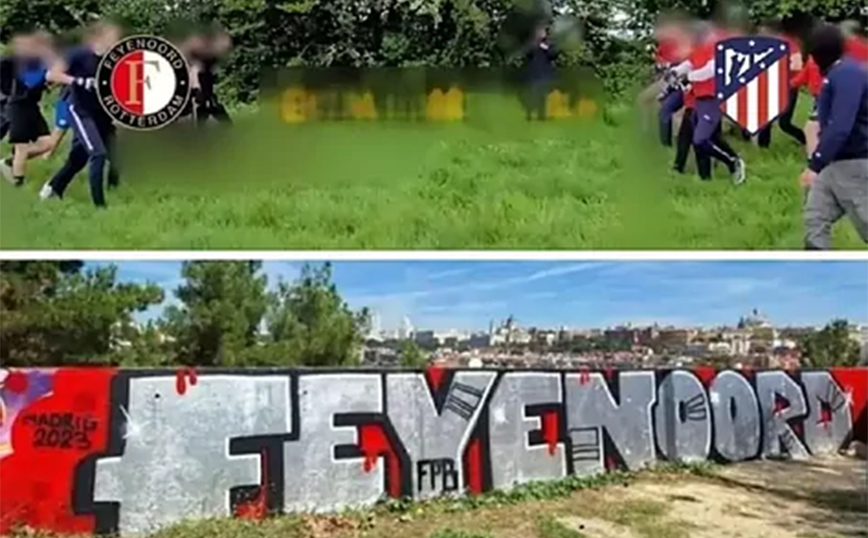 Ραντεβού για… ξύλο μεταξύ οπαδών της Ατλέτικο και της Φέγενορντ σε ένα δάσος στη Μαδρίτη