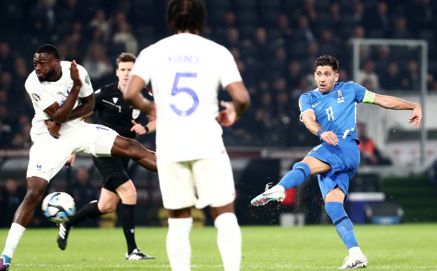 Ελλάδα – Γαλλία: 1-1 στο 56′ ο Μπακασέτας