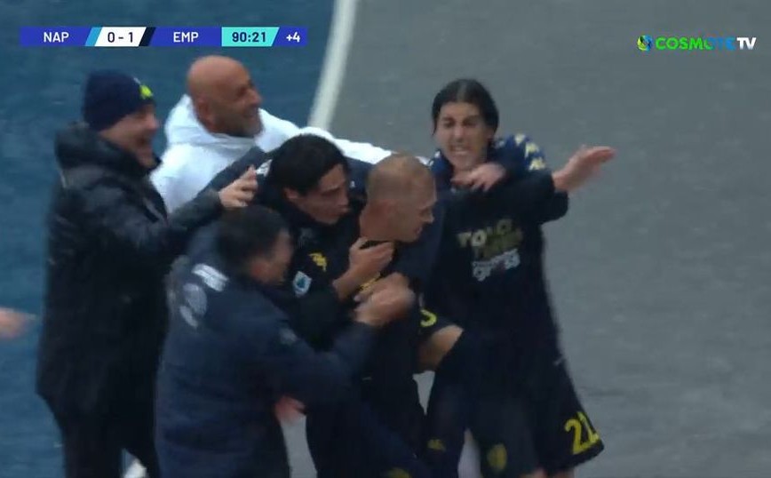 Serie A: Η Έμπολι πάγωσε τη Νάπολι στο 91′ με γκολάρα