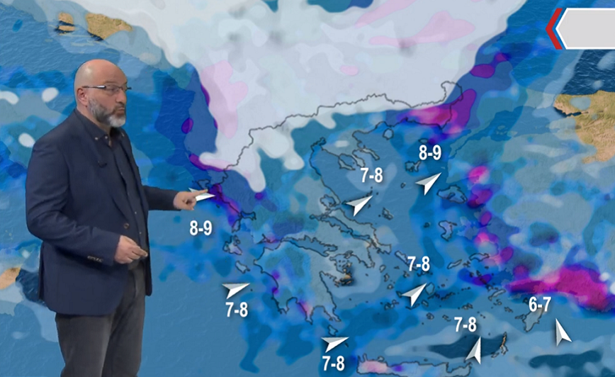Σάκης Αρναούτογλου: Έρχονται βροχές, καταιγίδες και θυελλώδεις άνεμοι – Πότε βελτιώνεται ο καιρός