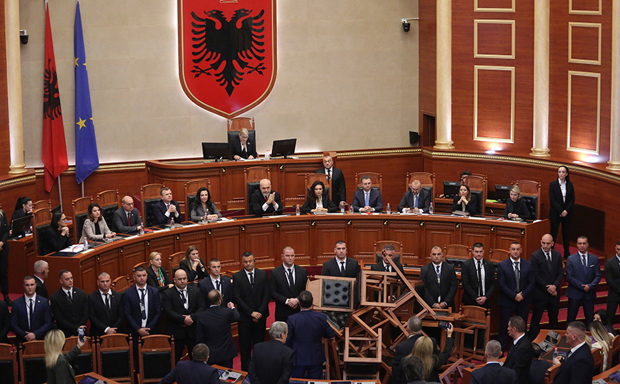 Διαμαρτυρία στην Αλβανία Διαμαρτυρία στην Αλβανία