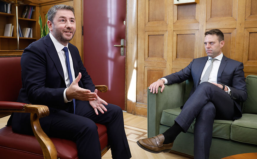 Ο Νίκος Ανδρουλάκης και ο Στέφανος Κασσελάκης