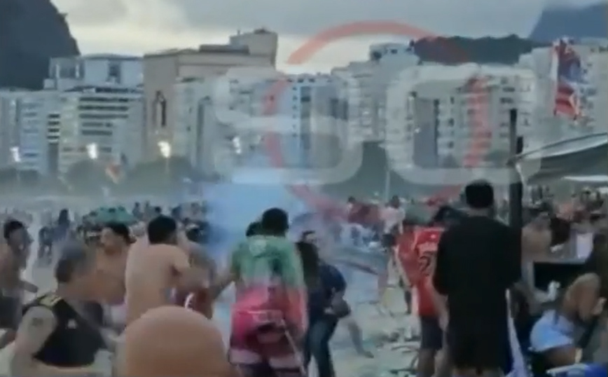 Πέδιο μάχης το Ρίο ντε Τζανέιρο – Σοβαρά επεισόδια ανάμεσα στους οπαδούς της Μπόκα Τζούνιορς και της Φλουμινένσε με την αστυνομία