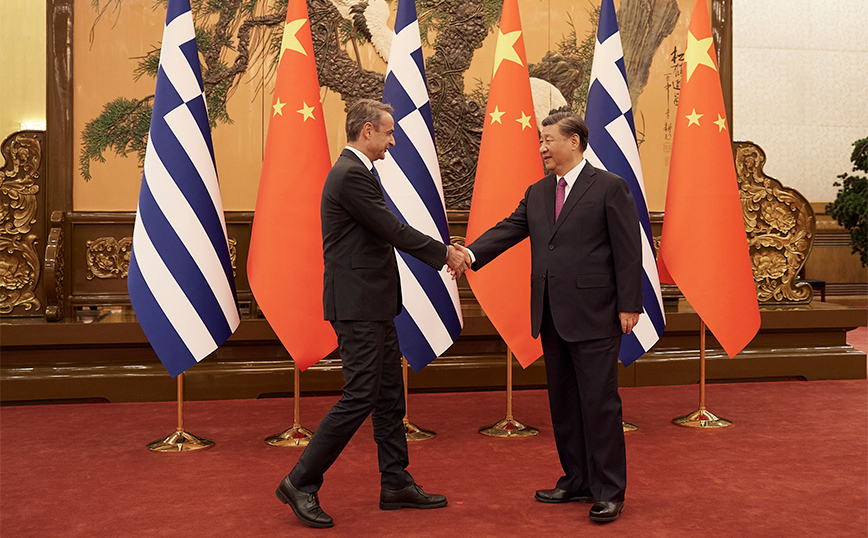 Σι Τζινπίνγκ - Κυριάκος Μητσοτάκης Σι Τζινπίνγκ - Κυριάκος Μητσοτάκης