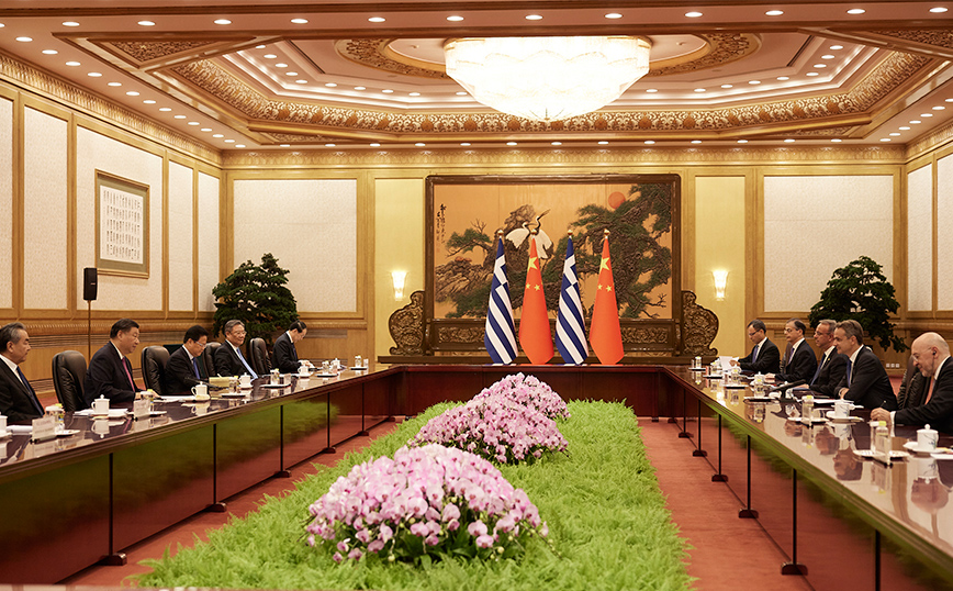 Σι Τζινπίνγκ - Κυριάκος Μητσοτάκης Σι Τζινπίνγκ - Κυριάκος Μητσοτάκης