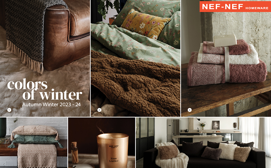 Εμπνευστείτε από τη Χειμωνιάτικη συλλογή NEF-NEF Homeware για ένα σπίτι που απολαμβάνεις να ζεις την κάθε στιγμή
