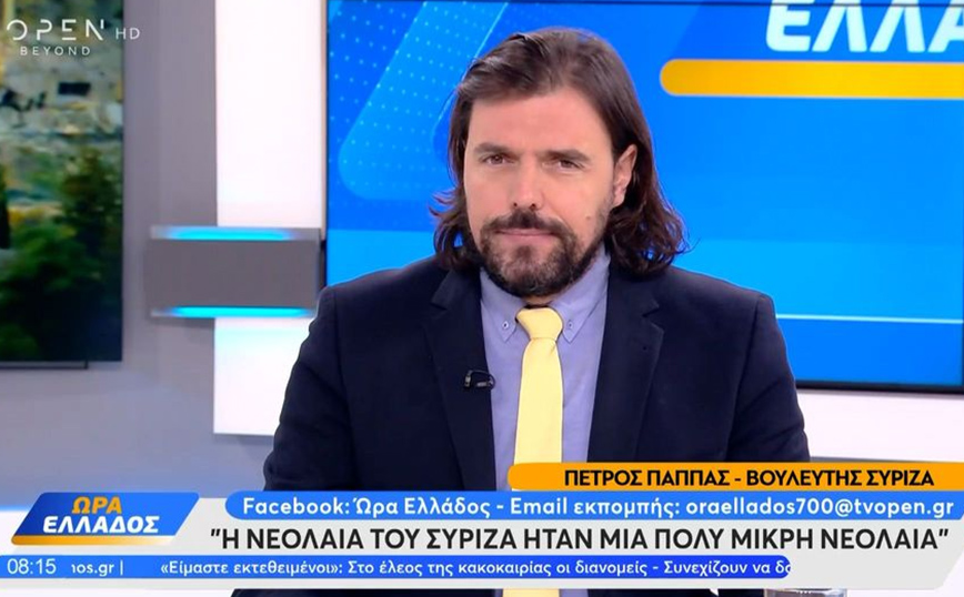 Πέτρος Παππάς: Η νεολαία του ΣΥΡΙΖΑ ήταν πολύ μικρή· έχει μόνο 100 ενεργά μέλη στην Αθήνα και 50 στη Θεσσαλονίκη