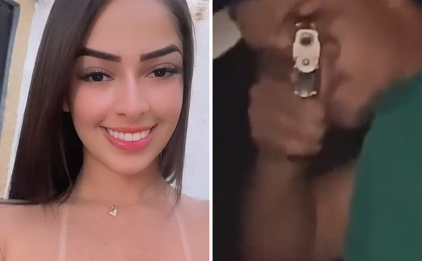 Η σοκαριστική στιγμή που νεαρή κοπέλα βιντεοσκοπεί τον φίλο της να την πυροβολεί θανάσιμα στη Βραζιλία