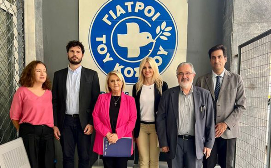 Συνάντηση της Έλενας Ράπτη με την Υφυπουργό Μετανάστευσης Σοφία Βούλτεψη και τους Γιατρούς του Κόσμου