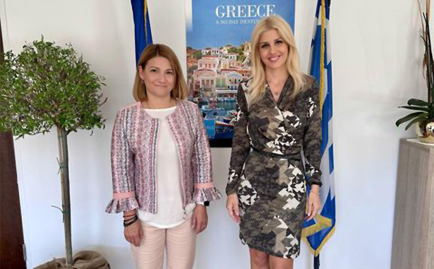 Συνάντηση της Έλενας Ράπτη με τη Γραμματέα Κοινωνικής Αλληλεγγύης και Ανθρωπίνων Δικαιωμάτων Μαρία Νάτσιου