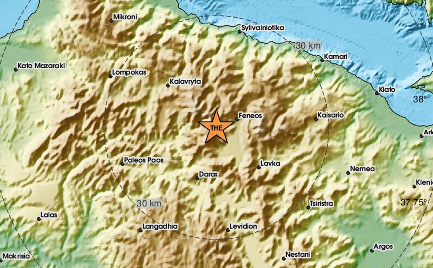 Σεισμός «ταρακούνησε» περιοχές σε Αχαΐα και Κορινθία