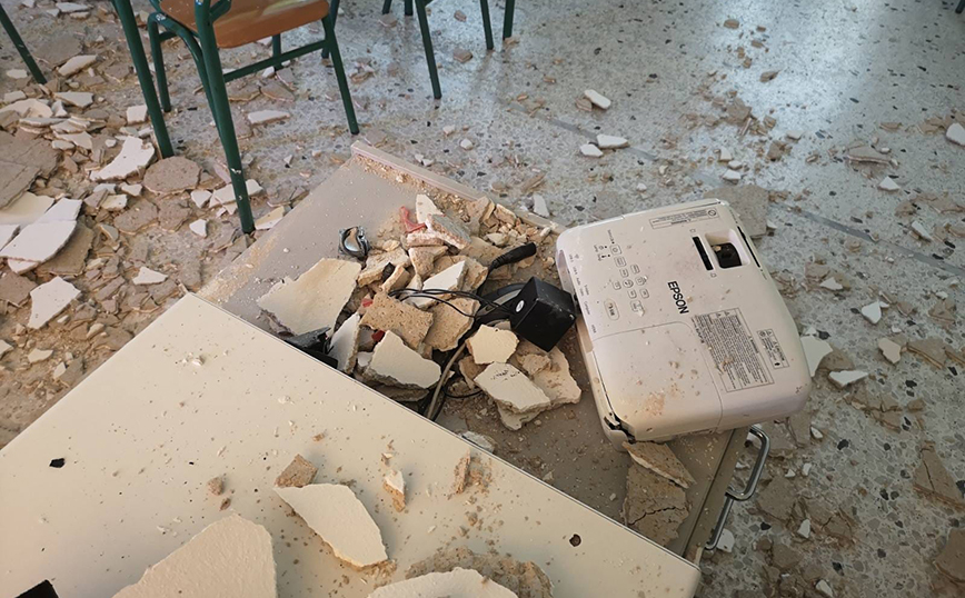 «Θα είχαμε θρηνήσει πέντε με έξι παιδιά», λέει ο Σύλλογος Γονέων σχολείου στο Αιγάλεω – Κατέρρευσε μέρος της οροφής