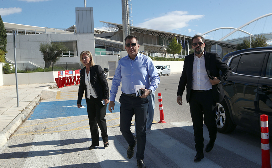 Επίσκεψη του Γιάννη Βρούτση στο ΟΑΚΑ Επίσκεψη του Γιάννη Βρούτση στο ΟΑΚΑ