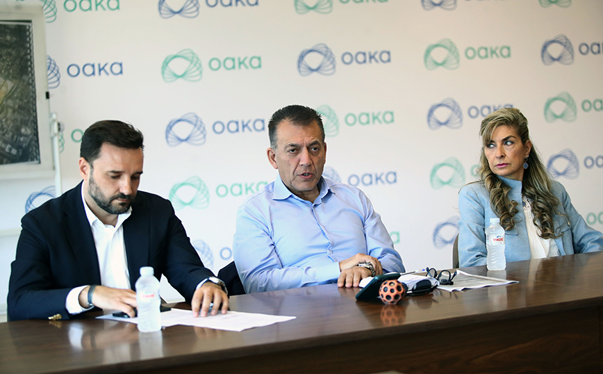 Επίσκεψη του Γιάννη Βρούτση στο ΟΑΚΑ Επίσκεψη του Γιάννη Βρούτση στο ΟΑΚΑ