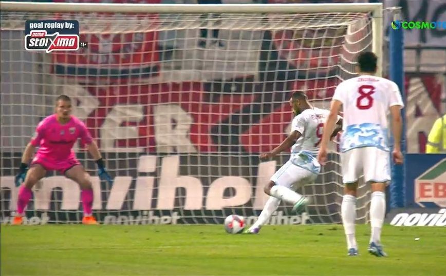 Βόλος – Ολυμπιακός: 1-1 το σκορ στο ημίχρονο και δύο αποβολές