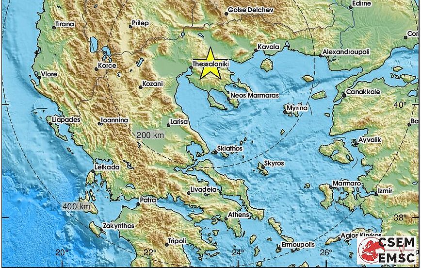 Σεισμός έγινε αισθητός στη Θεσσαλονίκη