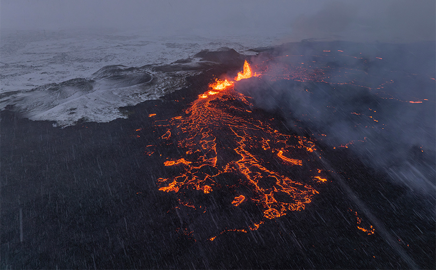 Ύφεση παρουσιάζεται στη δραστηριότητα του ηφαιστείου που εξερράγη στην Ισλανδία