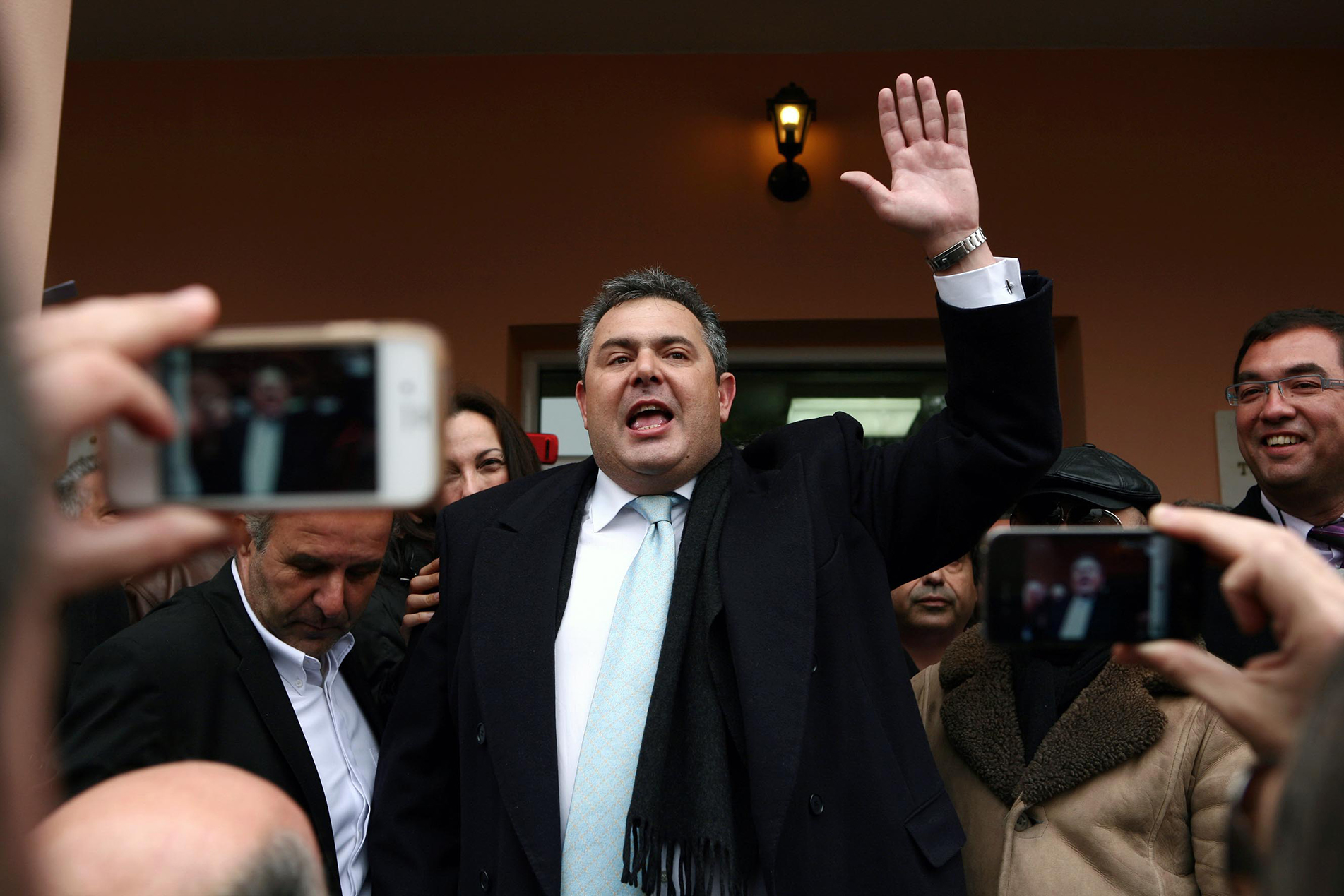 Ο Πάνος Καμμένος κατά την παρουσίαση του κόμματος «Ανεξάρτητοι Έλληνες» στο Δίστομο Ο Πάνος Καμμένος κατά την παρουσίαση του κόμματος «Ανεξάρτητοι Έλληνες» στο Δίστομο