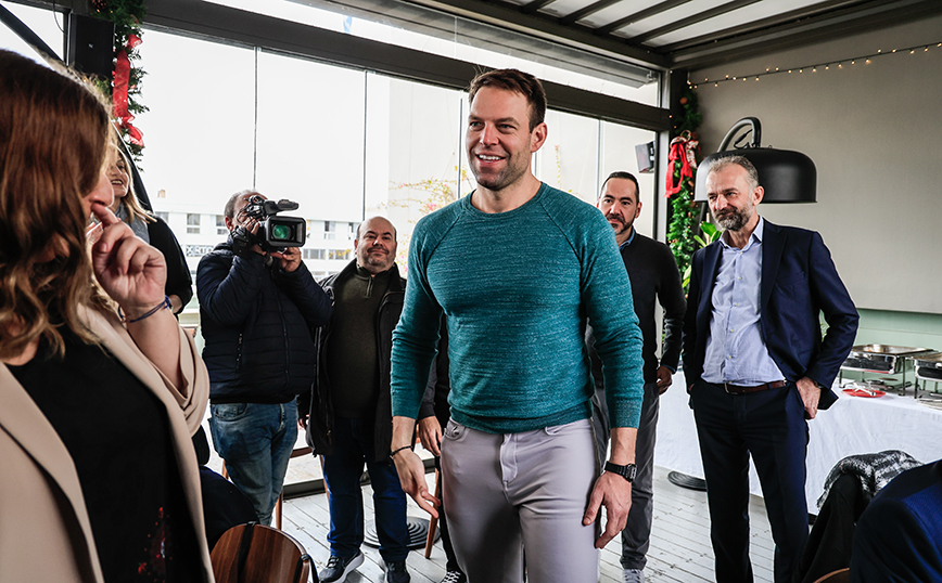 Συνάντηση του Στέφανου Κασσελάκη με δημοσιογράφους