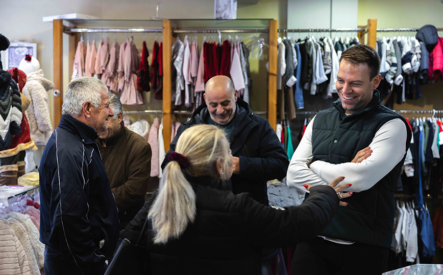 Επίσκεψη του Στέφανου Κασσελάκη στην Αμφιλοχία