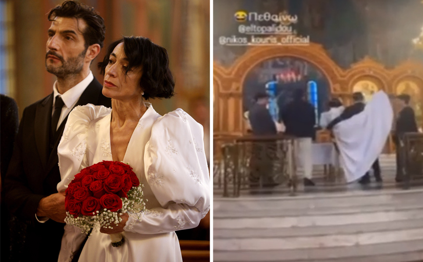Η πιρουέτα της Έλενας Τοπαλίδου στον γάμο με τον Νίκο Κουρή, την ώρα που ο ιερέας είπε «η δε γυνή να φοβείται τον άνδρα», προκάλεσε αντιδράσεις