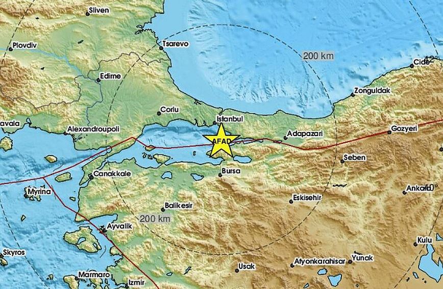 Τουρκία: Σεισμός έγινε αισθητός στην Κωνσταντινούπολη