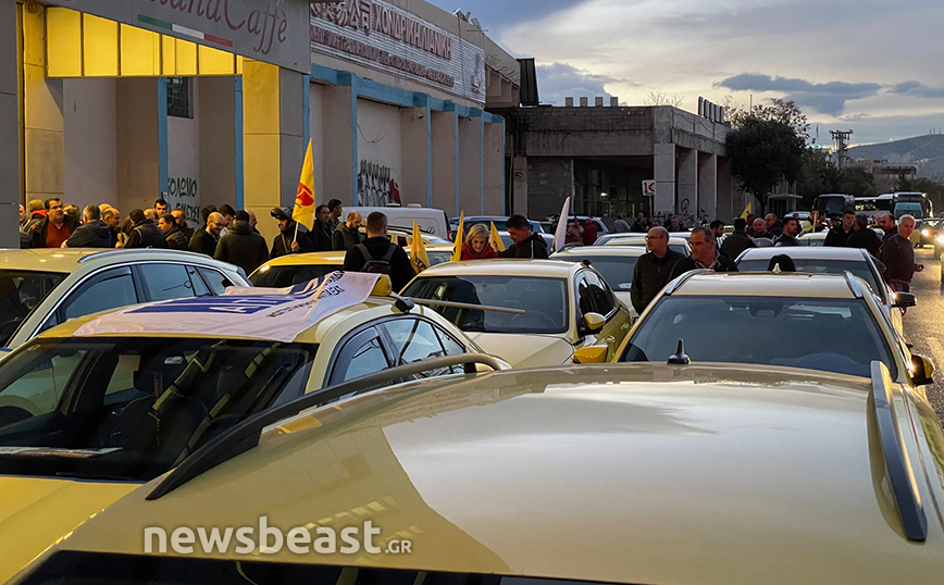 Νέα πορεία των οδηγών ταξί στην Αθήνα