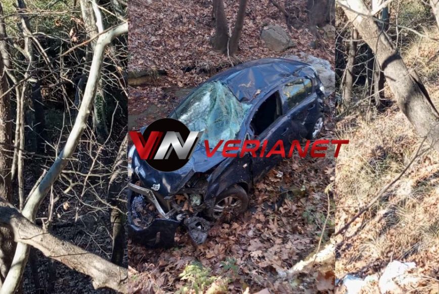 Σε χαράδρα 20 μέτρων έπεσε Ι.Χ. αυτοκίνητο στην Ημαθία – Νεκρή 74χρονη