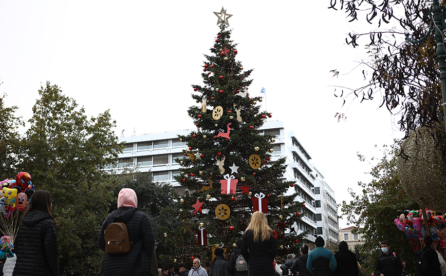Στολισμένο κέντρο Αθήνας
