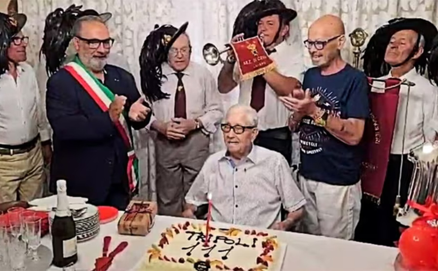 Έφυγε ο «αθάνατος» της Ιταλίας – Σε ηλικία 111 ετών ήταν ο γηραιότερος άνθρωπος στη χώρα