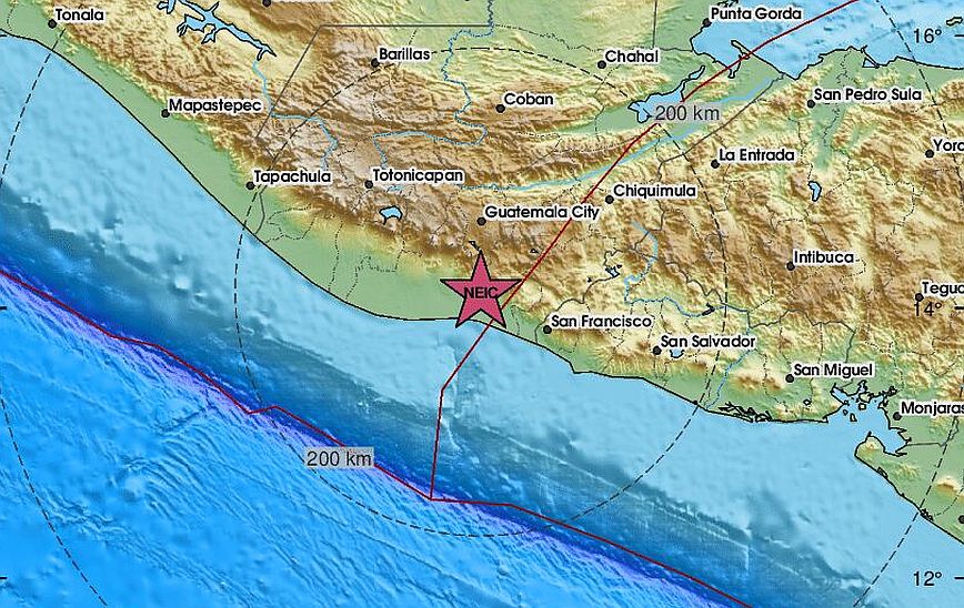 Σεισμός 6,0 Ρίχτερ στο νότιο τμήμα της Γουατεμάλας &#8211; Έγινε αισθητός και στο Ελ Σαλβαδόρ