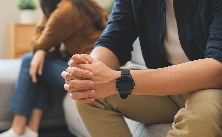 Ζευγάρι έχει μαλώσει Ζευγάρι έχει μαλώσει