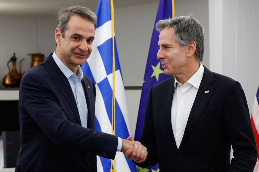 Επιβεβαιώθηκαν η στενή συνεργασία και οι ισχυρές σχέσεις Ελλάδας και ΗΠΑ στην συνάντηση Μητσοτάκη &#8211; Μπλίνκεν