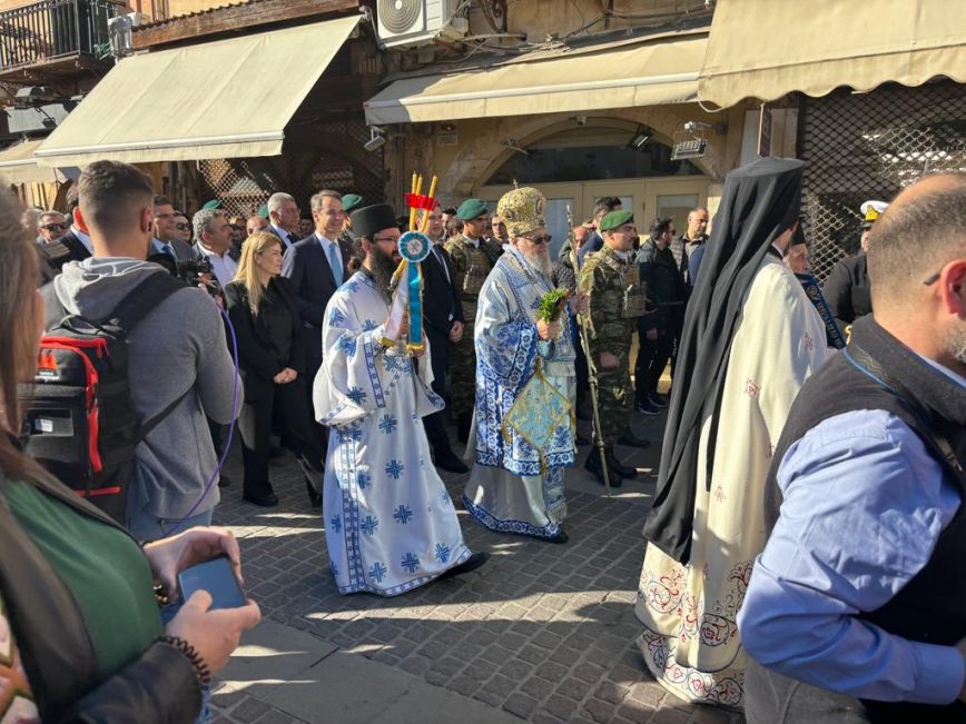 Στα Χανιά ο Κυριάκος Μητσοτάκης για τον εορτασμό των Θεοφανίων