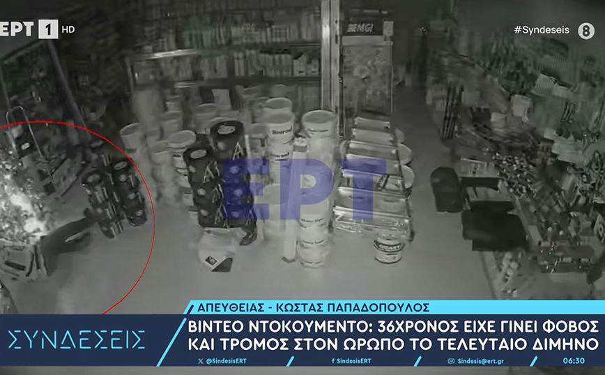 Βίντεο &#8211; ντοκουμέντο με 36χρονο διαρρήκτη που ξάφριζε καταστήματα, εκκλησίες και σχολεία στον Ωρωπό