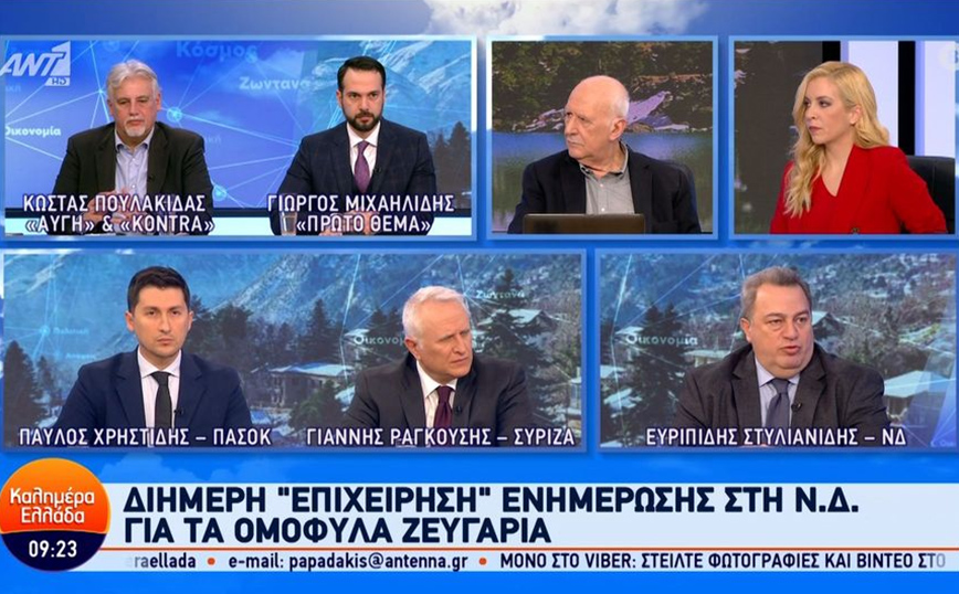 Στυλιανίδης για γάμο ομόφυλων ζευγαριών: Θα καταψηφίσω -Το νομοσχέδιο πλήττει την αξία που έχει κρατήσει όρθια την Ελλάδα