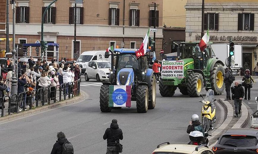 Ιταλία: Αγρότες θα διαδηλώσουν με τρακτέρ την Πέμπτη στο κέντρο της Ρώμης