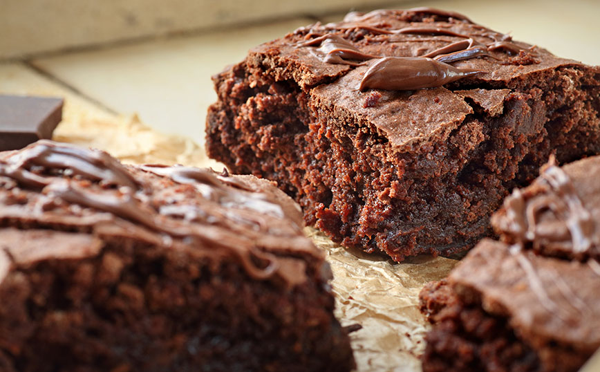 Brownies με δύο υλικά