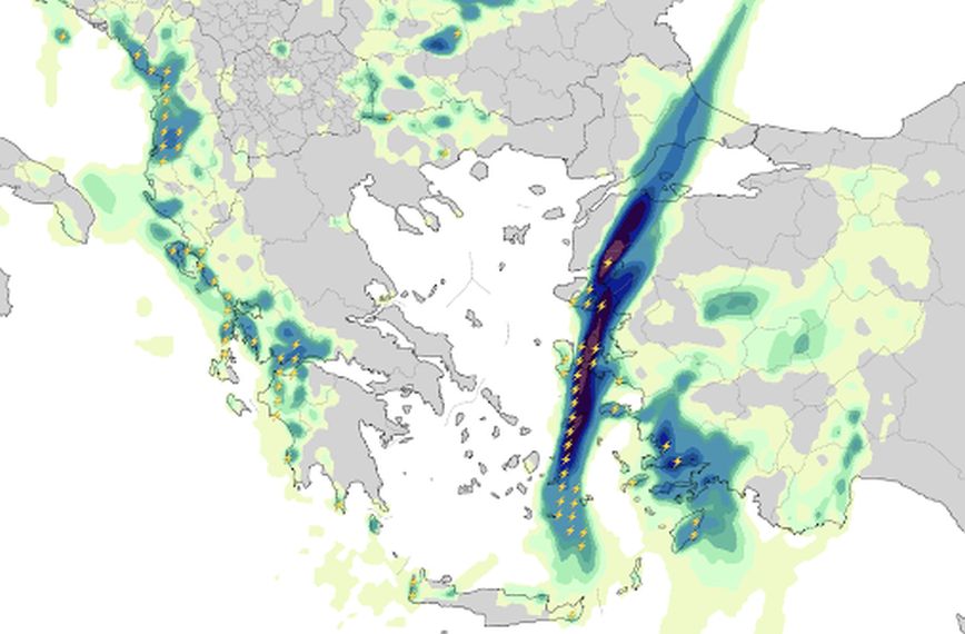 Καιρός: «Λαίλαπα κεραυνών» στο Αιγαίο, γιατί δεν είχαμε καταιγίδες στην Αττική &#8211; Νέα κακοκαιρία από το Σαββατοκύριακο