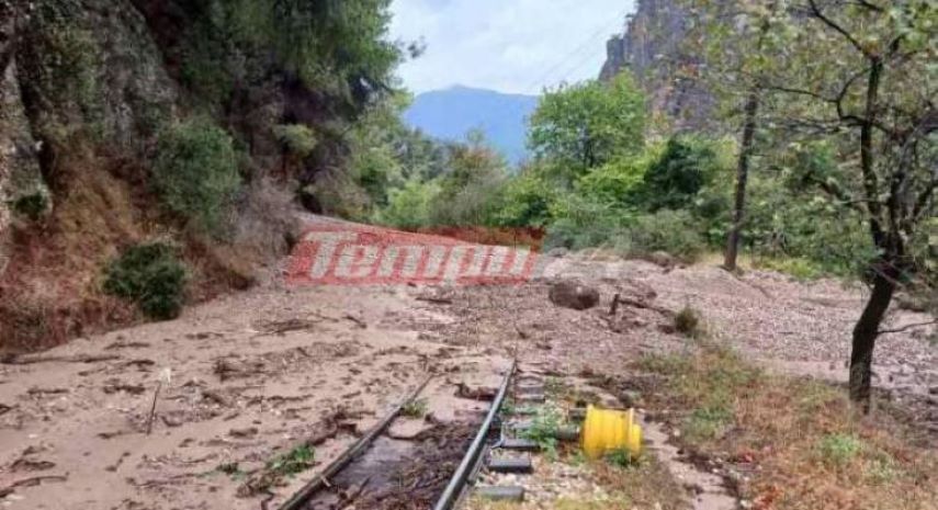 Κατολισθήσεις σταμάτησαν τον Οδοντωτό στα Καλάβρυτα – Επιχείρηση για τον απεγκλωβισμό 90 επιβατών