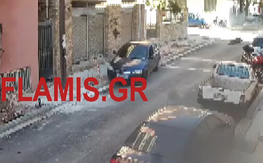 Τρομακτικό βίντεο από τροχαίο στην Πάτρα &#8211; Παραβίασε στοπ… και τίναξε δικυκλιστή στον αέρα