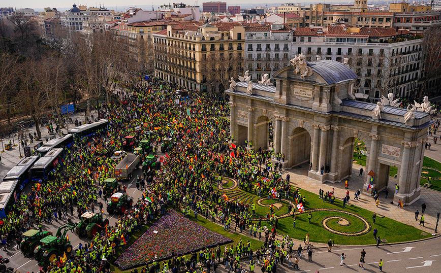 Διαμαρτυρίες αγροτών στην Ισπανία Διαμαρτυρίες αγροτών στην Ισπανία