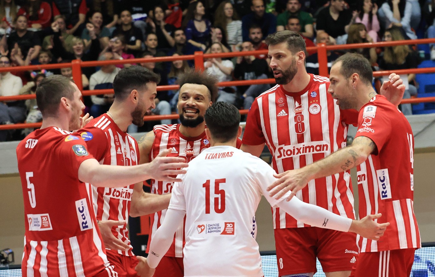 Ολυμπιακός – Μίλωνας 3-2: Κυπελλούχος Ελλάδας για 17η φορά στην ιστορία του