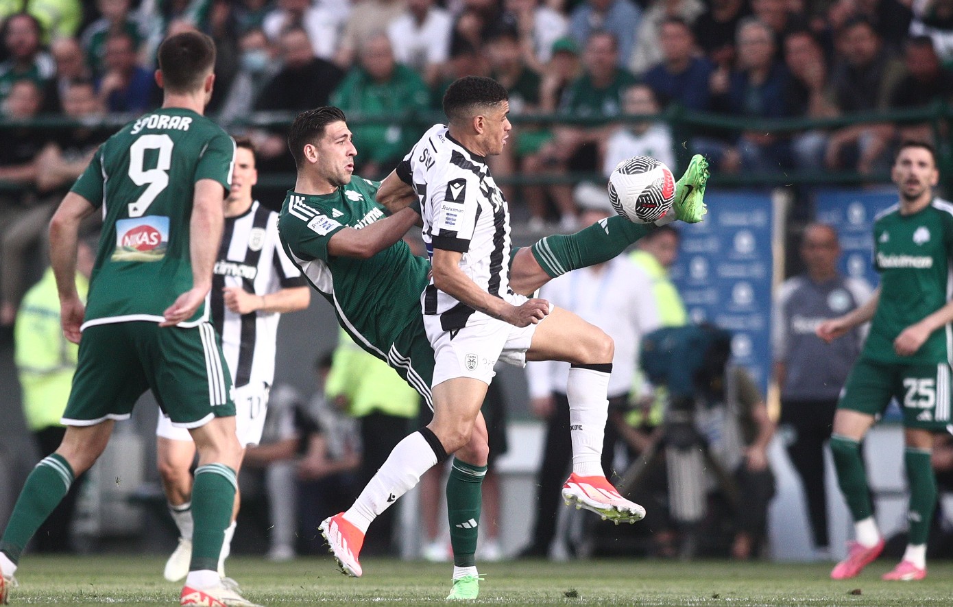 Παναθηναϊκός – ΠΑΟΚ: 1-2 στο 37′ ο Μπράντον Τόμας