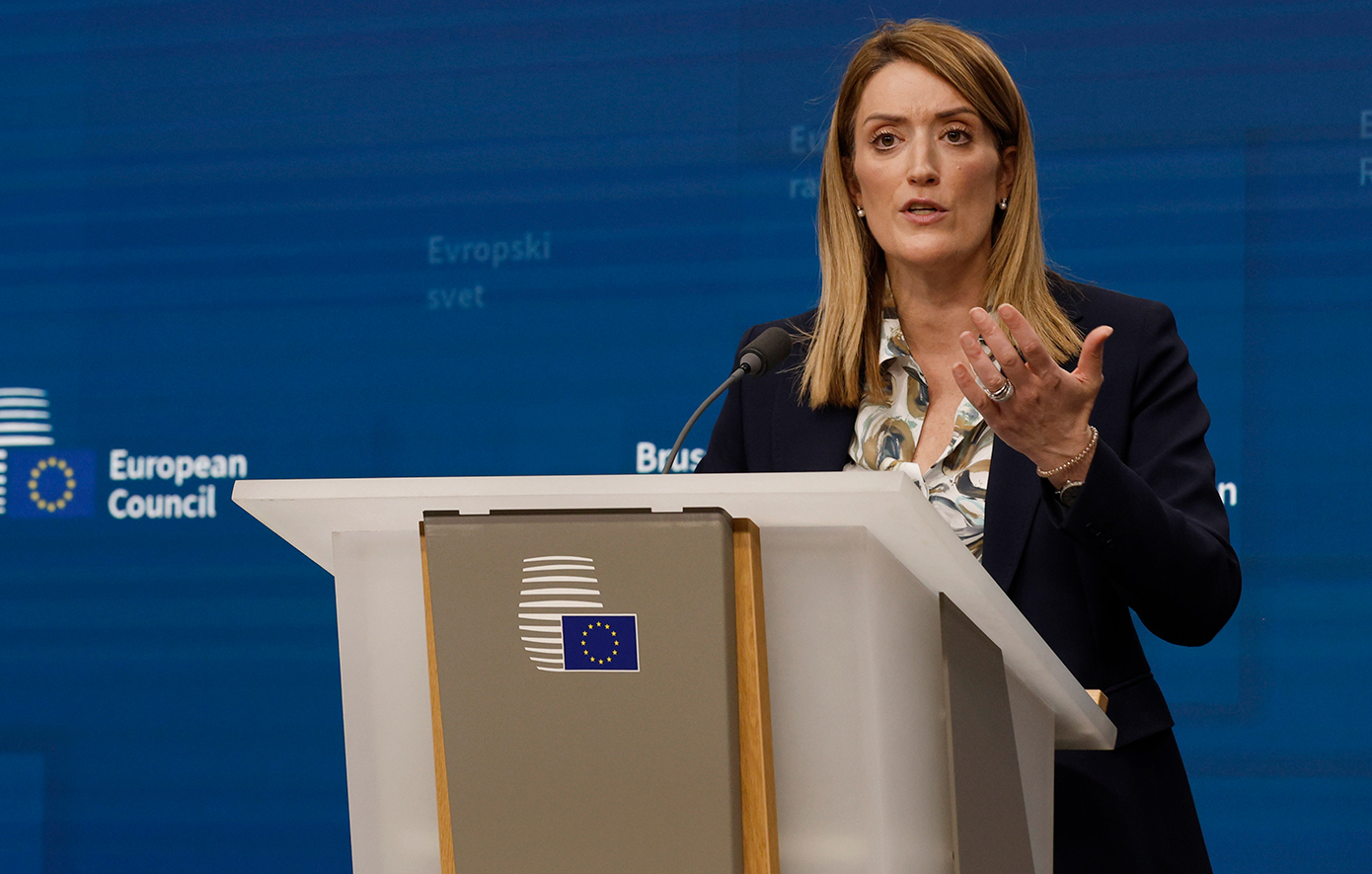 Επανεξελέγη πρόεδρος του Ευρωπαϊκού Κοινοβουλίου η Ρομπέρτα Μέτσολα
