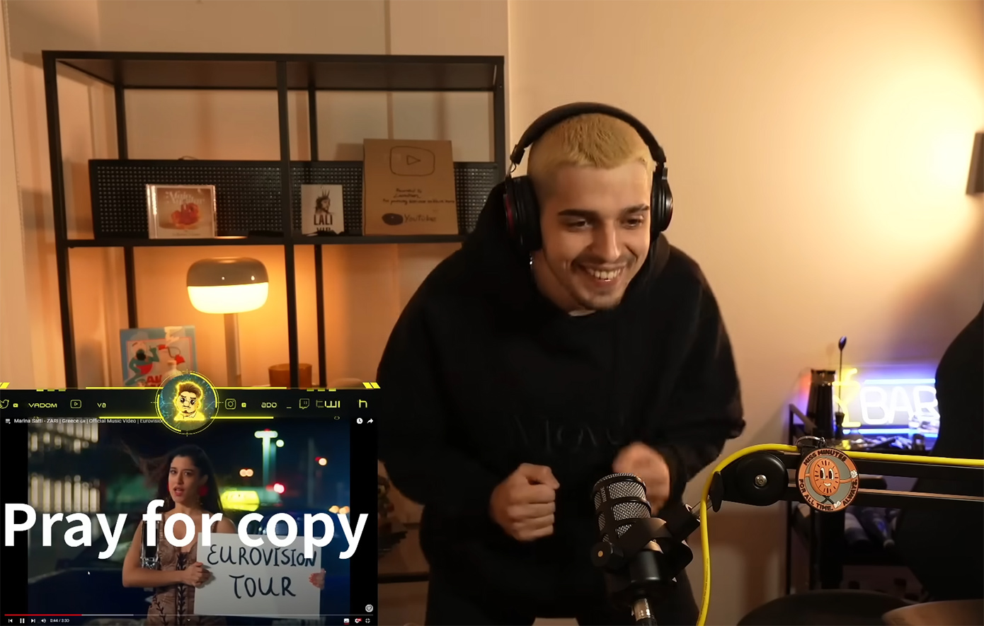 Ισπανός YouTuber ψηφίζει Ελλάδα σε… όλα – Αποθέωσε το «Ζάρι» και τώρα τρελαίνεται και για τη «Μάντισσα»