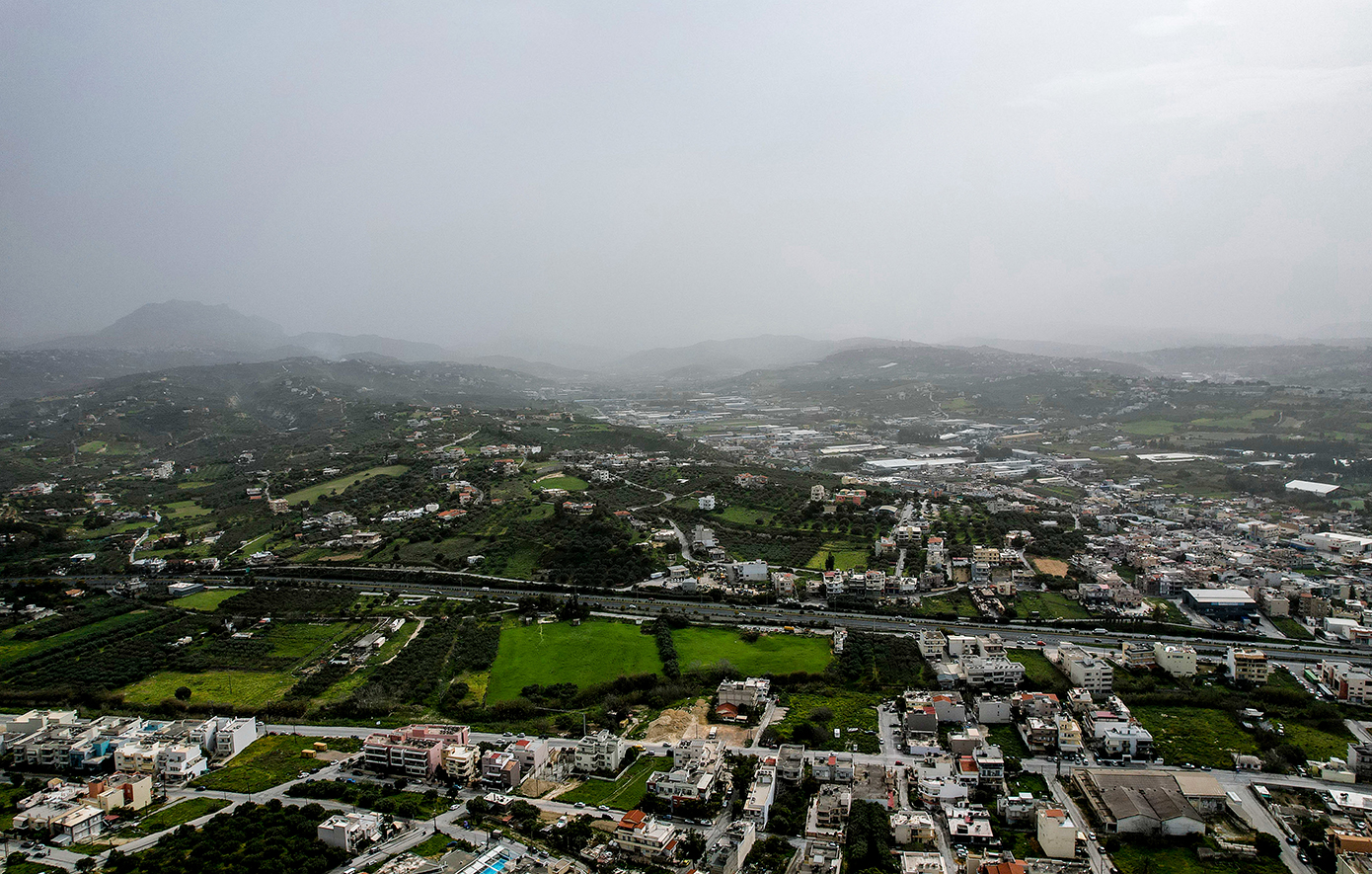 Αφρικανική σκόνη στο Ηράκλειο Κρήτης Αφρικανική σκόνη στο Ηράκλειο Κρήτης